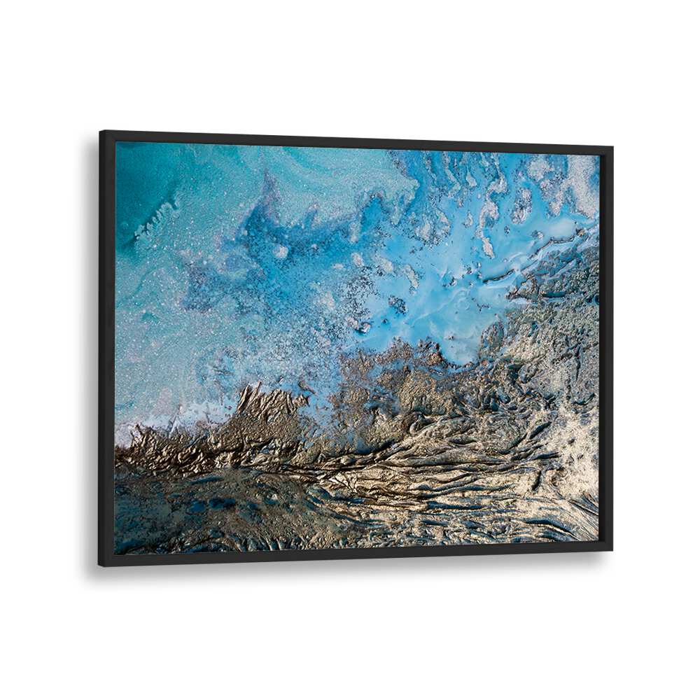 Captivating SEA OF REASON, ABSTRACT PAINTINGS artwork featuring vibrant blues and textured details, perfect for any space.