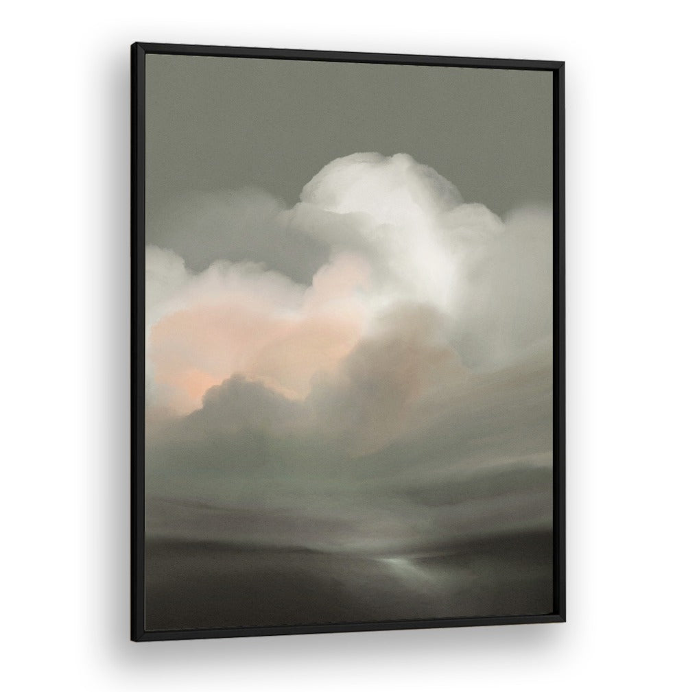 Stunning TEMPESTA, ABSTRACT PAINTINGS featuring soft clouds in muted tones, perfect for transforming any living space.