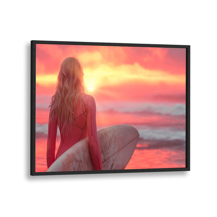 Enjoy the sunset view with SURFSIDE ELEGANCE, BEACH PAINTINGS, showcasing coastal charm by Philippe Hugonnard.