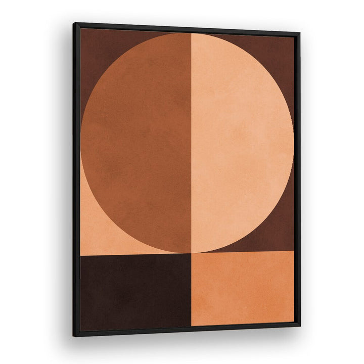 BROWN GEOMETRY IV , ABSTRACT PAINTINGS , ABSTRACT ART PRINTS