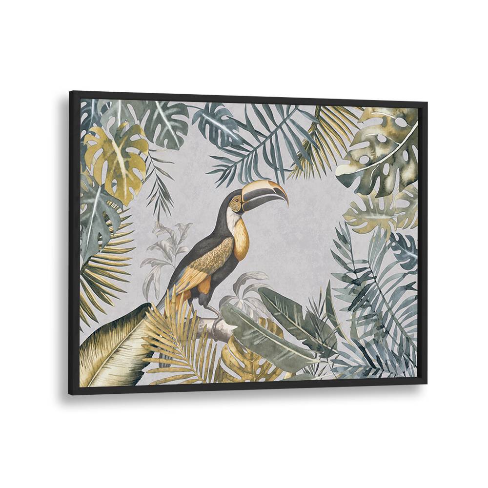 TOUCANS TROPICAL GARDEN BY ANDREA HAASE , WILDLIFE POSTERS, WILDLIFE PAINTINGS