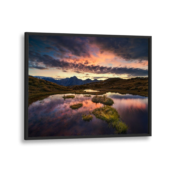 Stunning MORNING ILLUSION, PHOTOGRAPHY PRINTS showcasing serene landscapes and vibrant skies for your home decor.