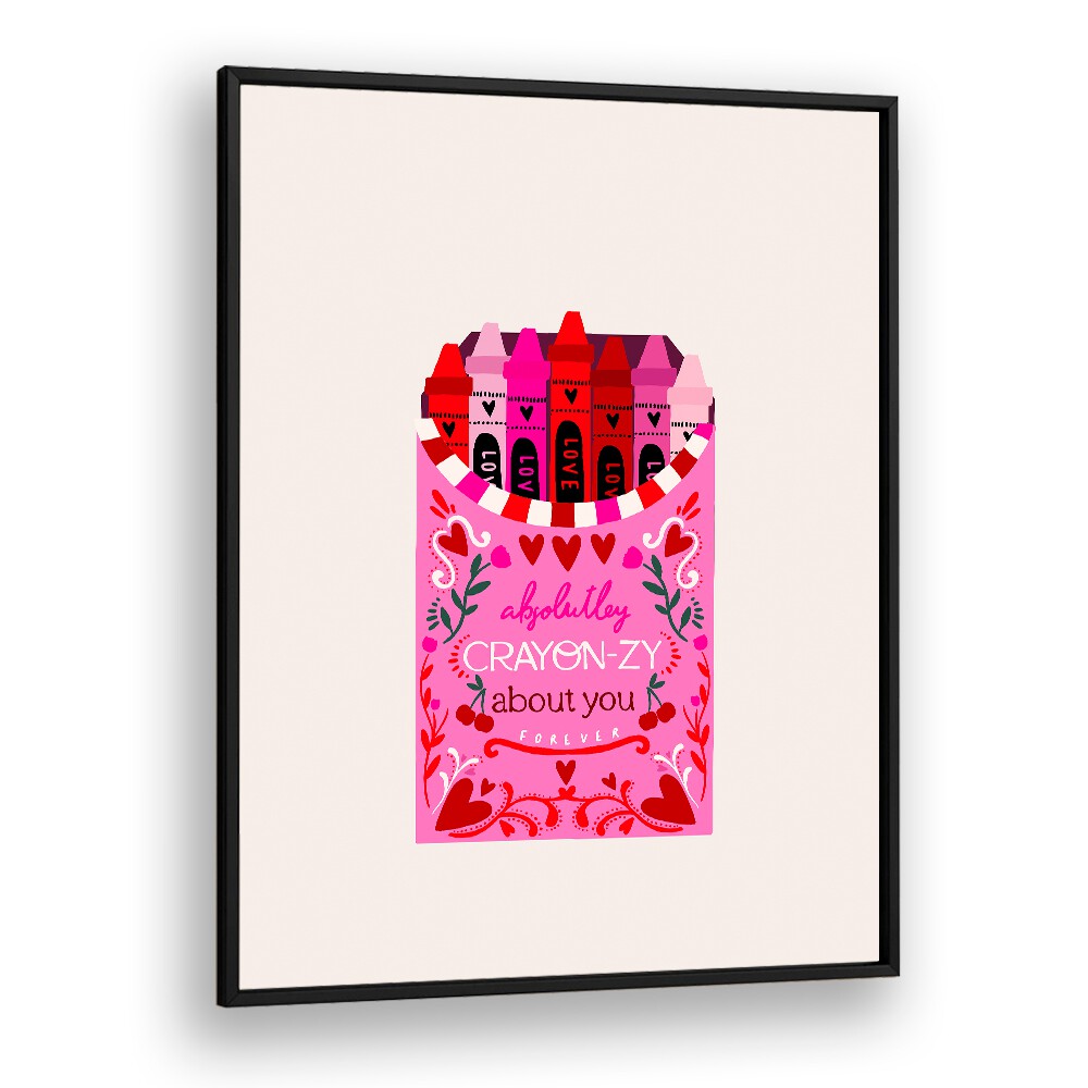 CRAYON-ZY ABOUT YOU! BY DUCHESS PLUM ,KIDS ROOM PAINTINGS , KIDS ROOM WALLART