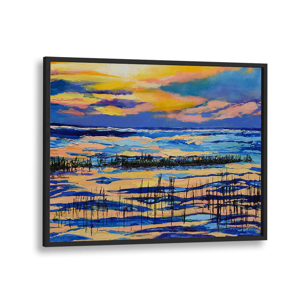PAINES CREEK AT SUNSET , LANDSCAPE PAINTINGS