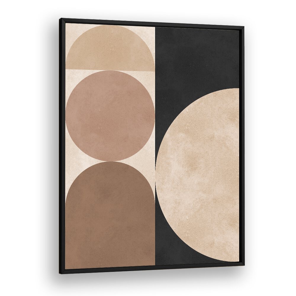 BROWN GEOMETRY V , ABSTRACT PAINTINGS , ABSTRACT ART PRINTS