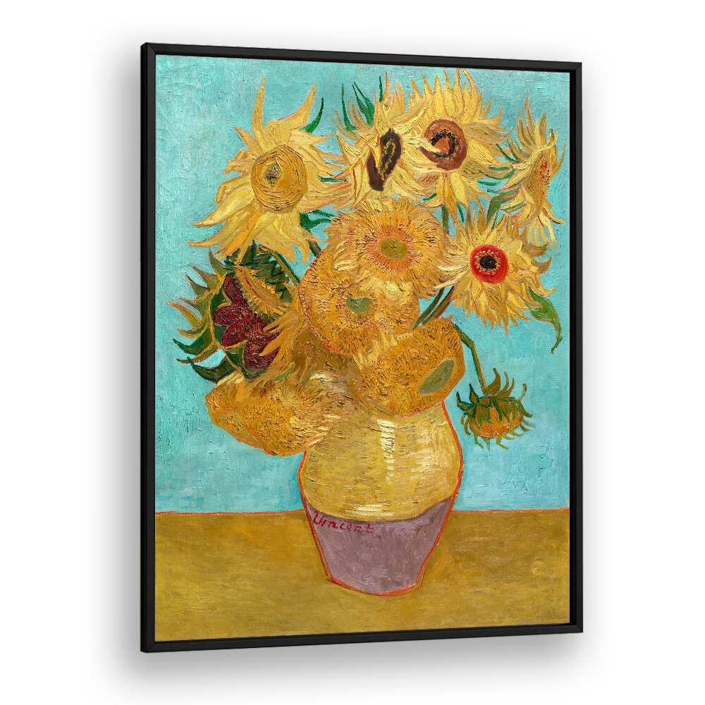 VINCENT VAN GOGH'S VASE WITH TWELVE SUNFLOWERS (1888–1889), VINTAGE PAINTINGS