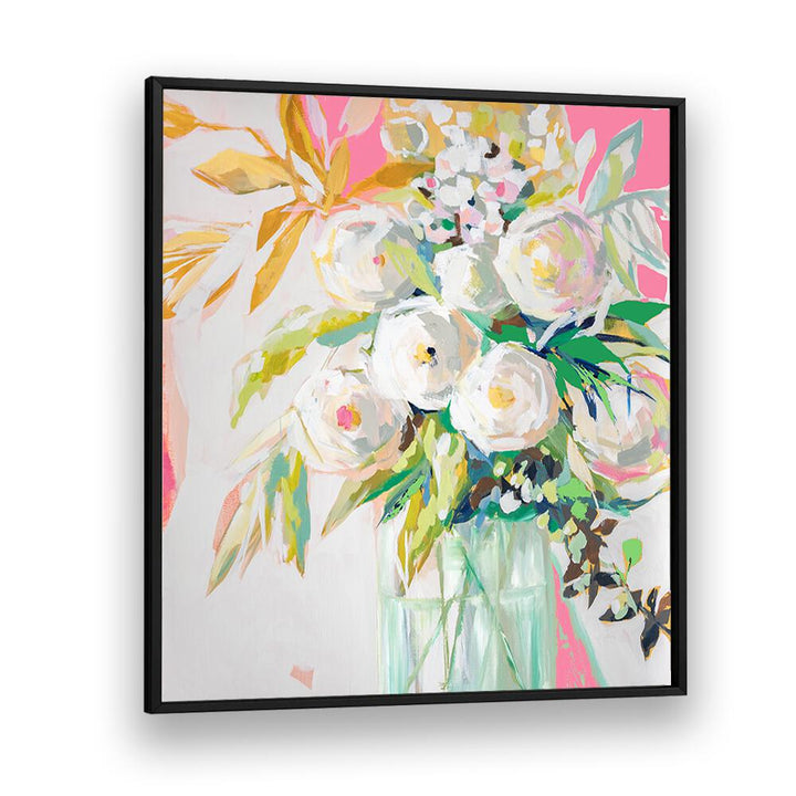 Bright and vibrant SPRINGTIME SOIREE FLORAL, FLORAL FLOWER PAINTINGS capture the essence of blooming flowers.