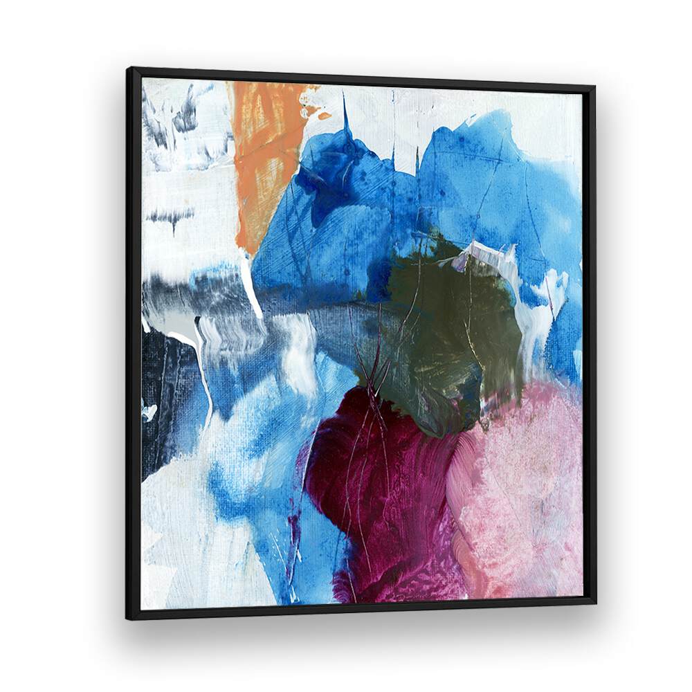 Vibrant colors blend in the ALLA PRIMA XVII I, ABSTRACT PAINTINGS, showcasing modern artistic expression.
