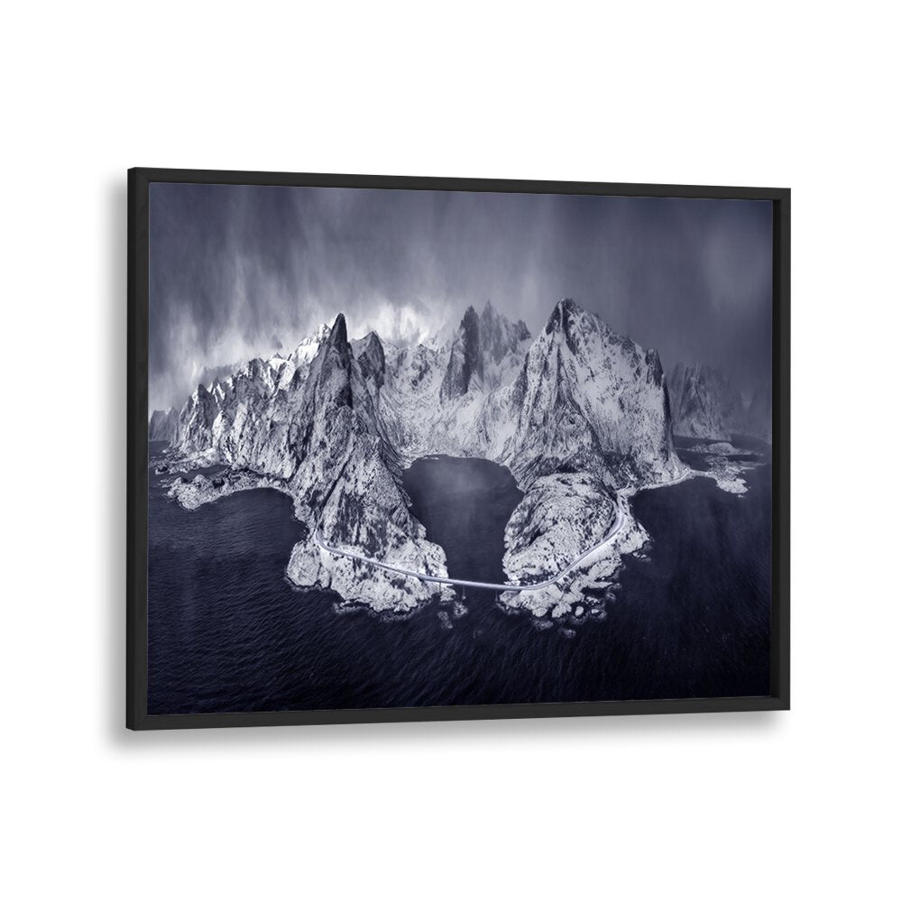 LOFOTEN IN A STORMY DAY - BW BY MICHAEL ZHENG , LANDSCAPE PHOTO PRINTS