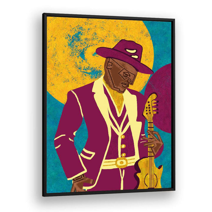 Colorful MUSICIAN GUY III, MOVIE POSTERS design featuring a stylish musician with a guitar, perfect for music enthusiasts.