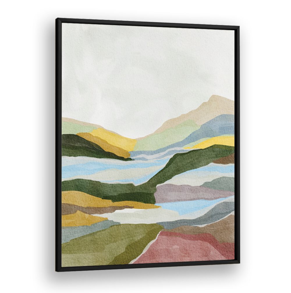 TRANQUIL HILL VIEW , LANDSCAPE PAINTINGS