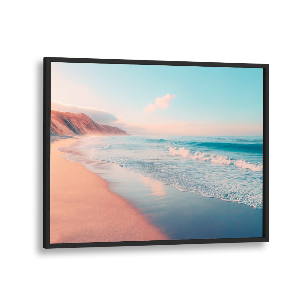 Serene PACIFIC BEACH scene, perfect for coastal decor in BEACH PAINTINGS by Philippe Hugonnard. Tranquility meets style.