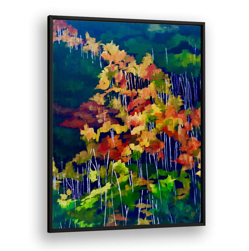 DESCENDING THE HILLSIDE , LANDSCAPE PAINTINGS