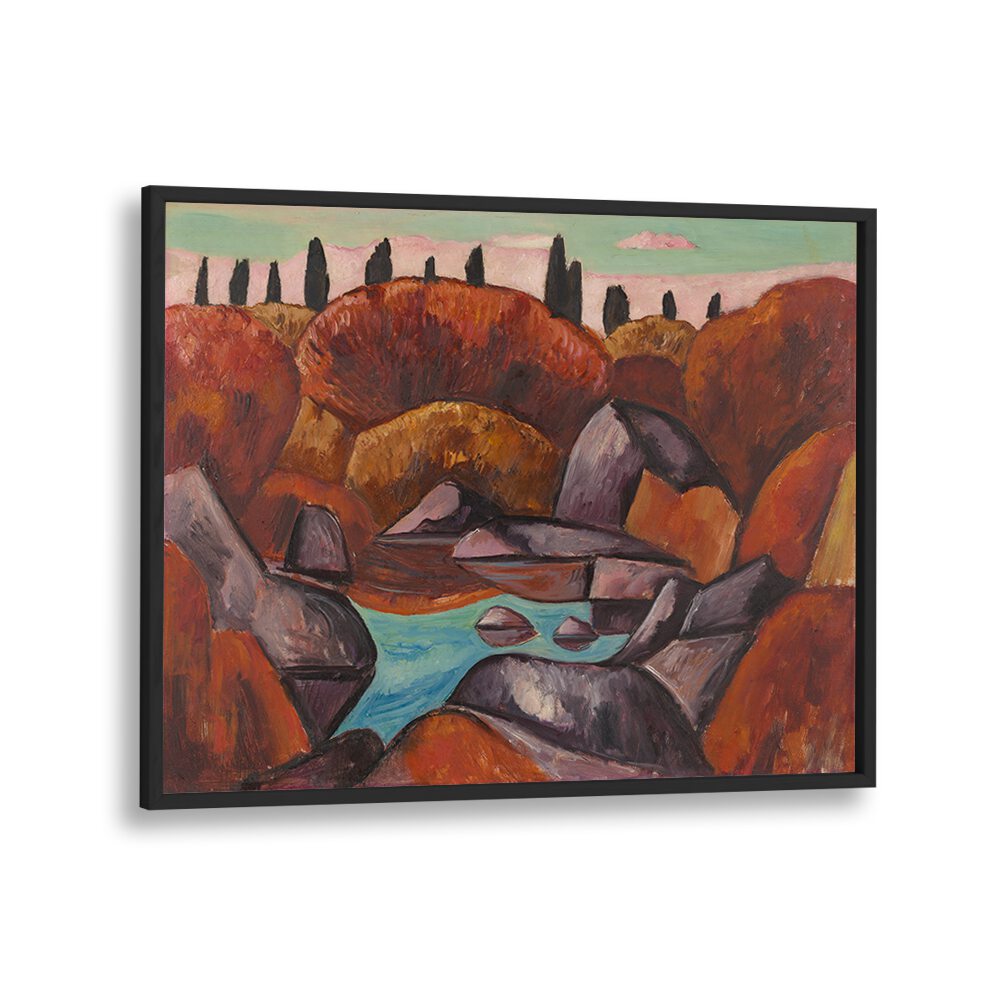 FLAMING POOL—DOGTOWN (1931) , VINTAGE PAINTINGS