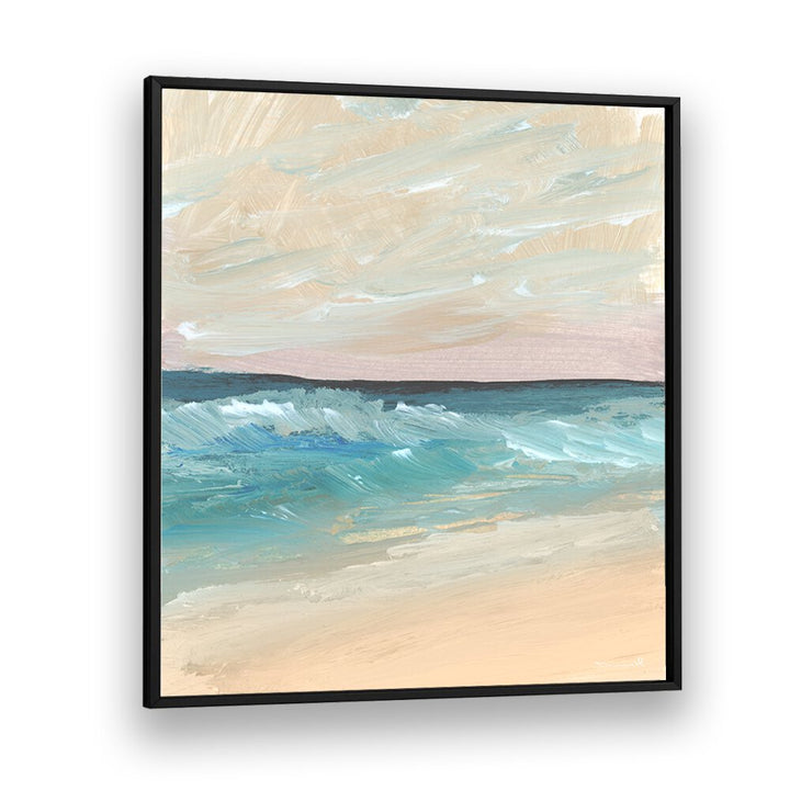 Serene BAY WAVES, ABSTRACT PAINTINGS capturing ocean beauty with soothing colors, perfect for elegant home decor.