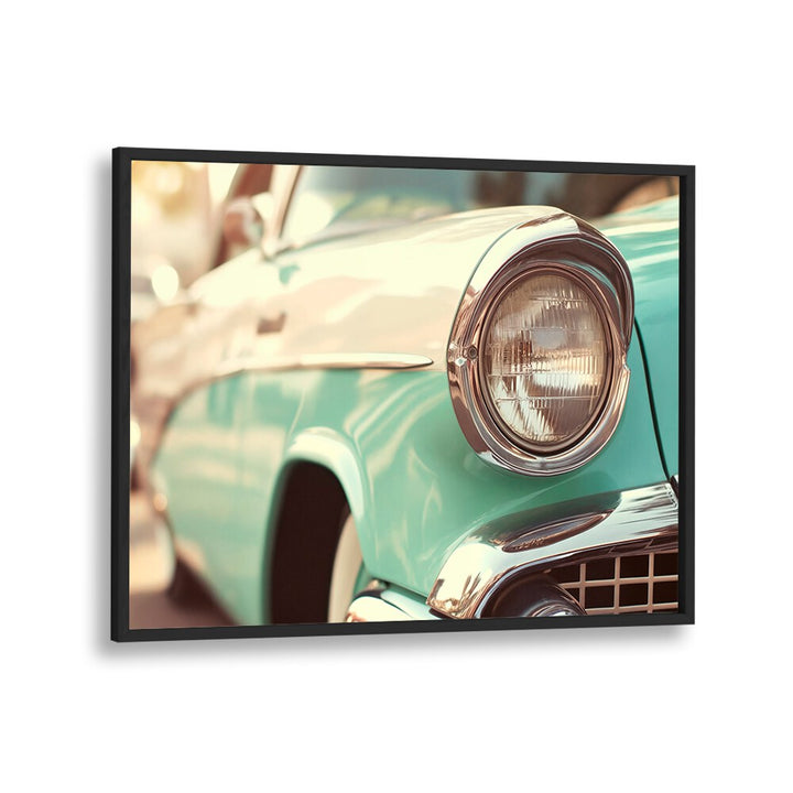 Classic car close-up showcasing VINTAGE CAR VIBES, CAR POSTERS by Philippe Hugonnard for nostalgic décor.