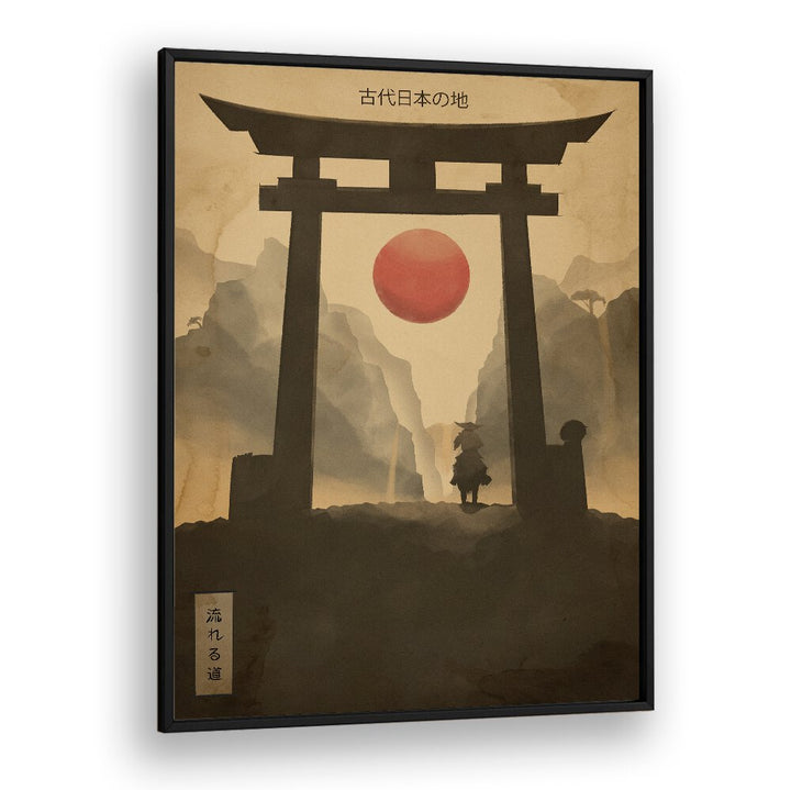 Stunning FLOWING PATH, JAPANESE PAINTINGS artwork, perfect for enhancing any serene home or outdoor space.