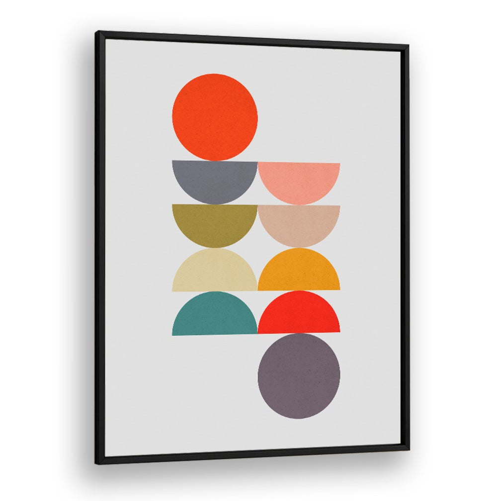 CIRCLES IN HARMONY III, GEOMETRIC ART PRINTS features vibrant shapes, adding balance and tranquility to your space.