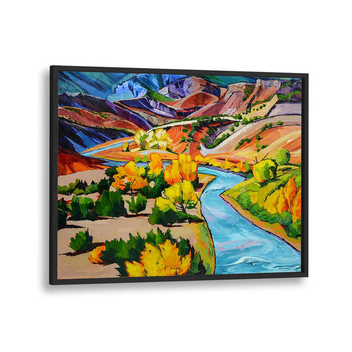 MEANDERING RIVER , LANDSCAPE PAINTINGS