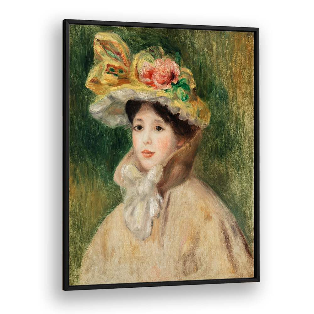 WOMAN WITH CAPELINE : FEMME Ã LA CAPELINE (EARLY 1890S) , VINTAGE PAINTINGS