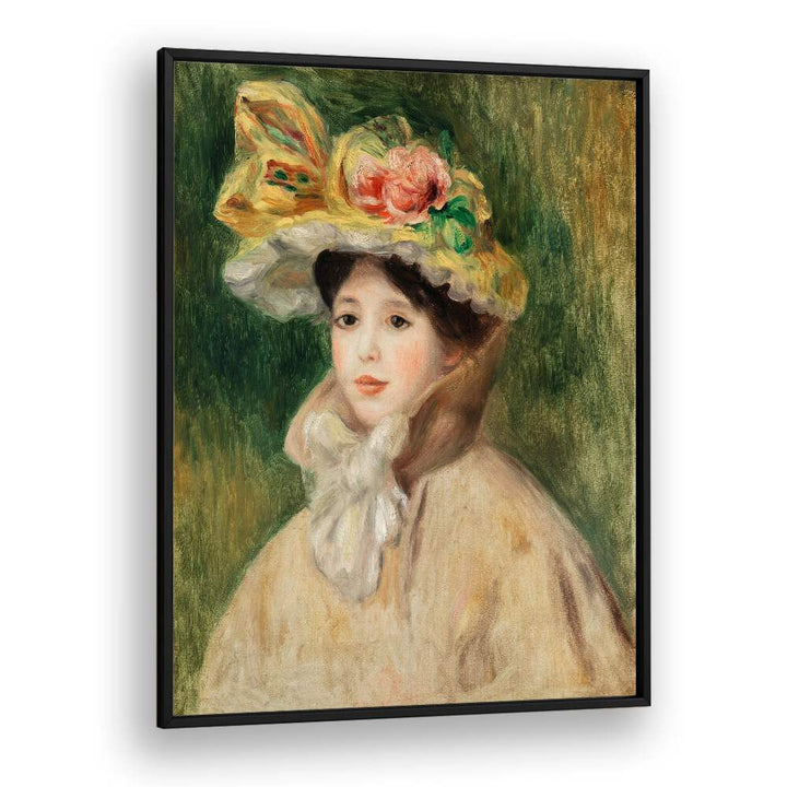 WOMAN WITH CAPELINE : FEMME Ã LA CAPELINE (EARLY 1890S) , VINTAGE PAINTINGS