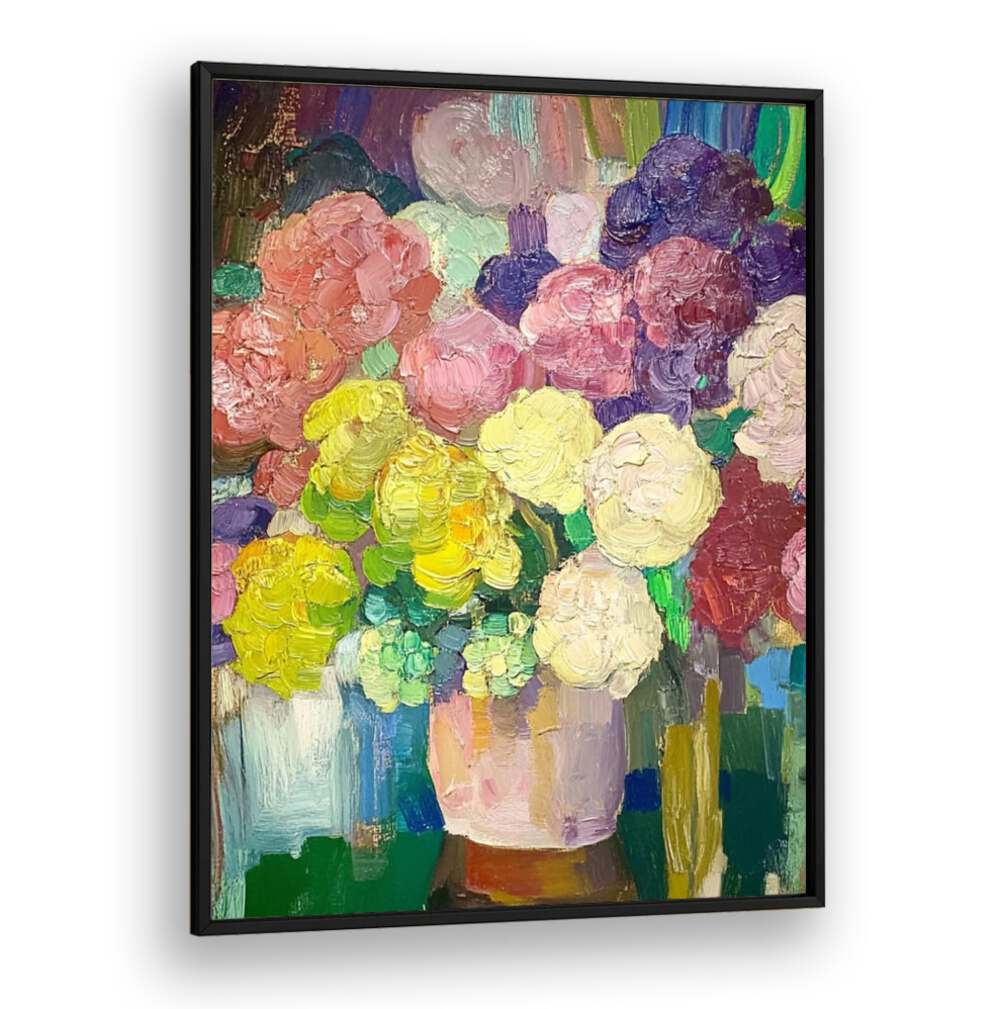 Vibrant blooms in the FLOWER IN A VASE III create a stunning centerpiece for your home decor. Perfect for any space!