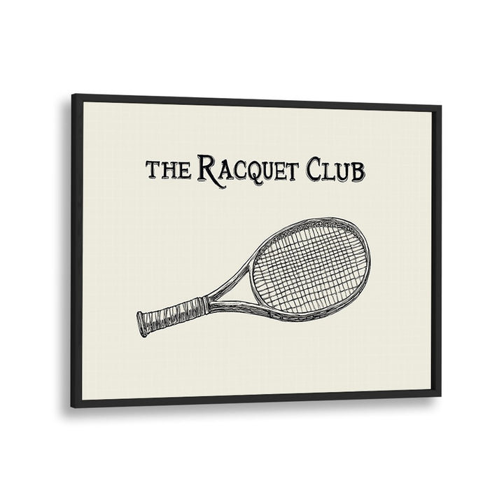Vintage tennis racquet illustration showcasing classic sports moments, perfect for sports posters enthusiasts.