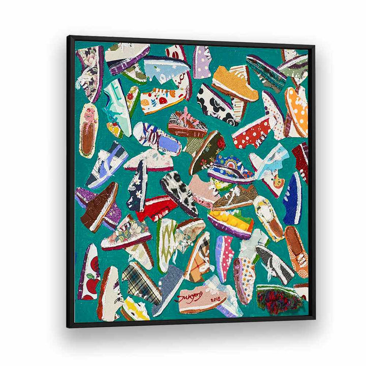 Colorful SHOES , FASHION POSTERS showcase vibrant sneaker designs, perfect for stylish decor in any space.