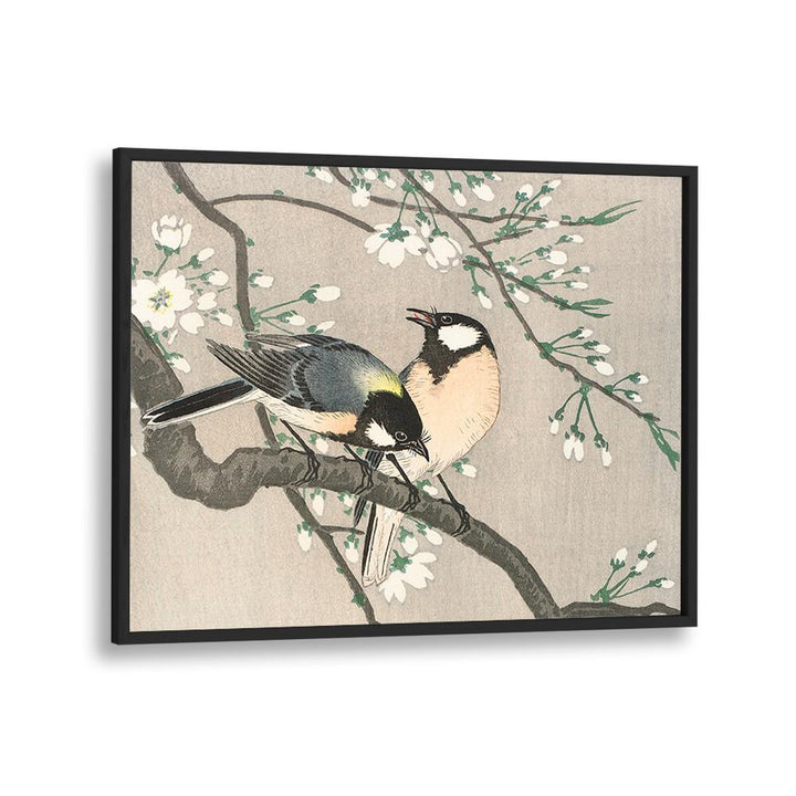 TITS ON CHERRY BRANCH (1900–1910)  , JAPANESE PAINTINGS , JAPANESE ART PRINTS