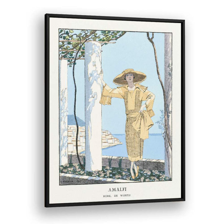 AMALFI. ROBE DE WORTH FROM GAZETTE DU BON TON (1922) , VINTAGE PAINTINGS