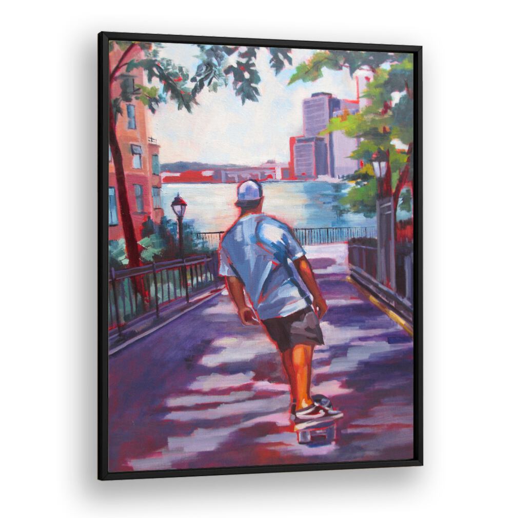 FLYING TOWARD WALL STREET , PORTRAITS & FIGURATIVE ILLUSTRATIONS