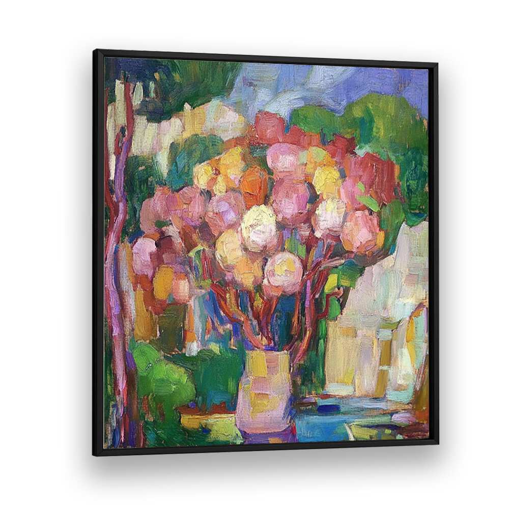 Vibrant FLOWERS IN A VASE MALLORCA artwork, perfect for enhancing any living space with natural beauty.