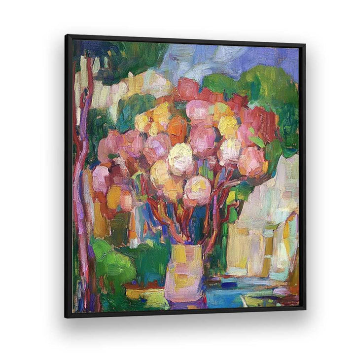 Vibrant FLOWERS IN A VASE MALLORCA artwork, perfect for enhancing any living space with natural beauty.