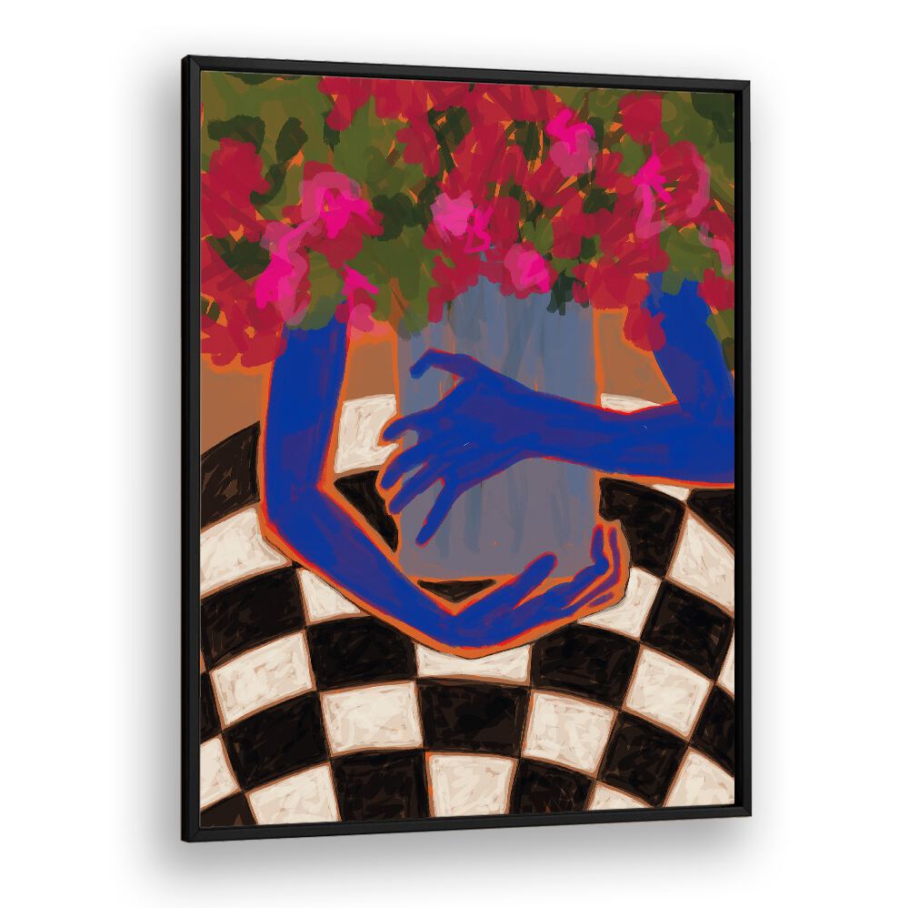 IN  THE MORNING , FLORAL FLOWER PAINTINGS