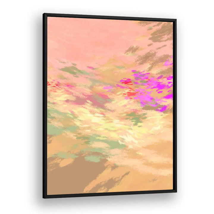 Abstract painting "LAZY SUMMER DAYS VII" captures the essence of summer relaxation with vibrant hues and soft textures.