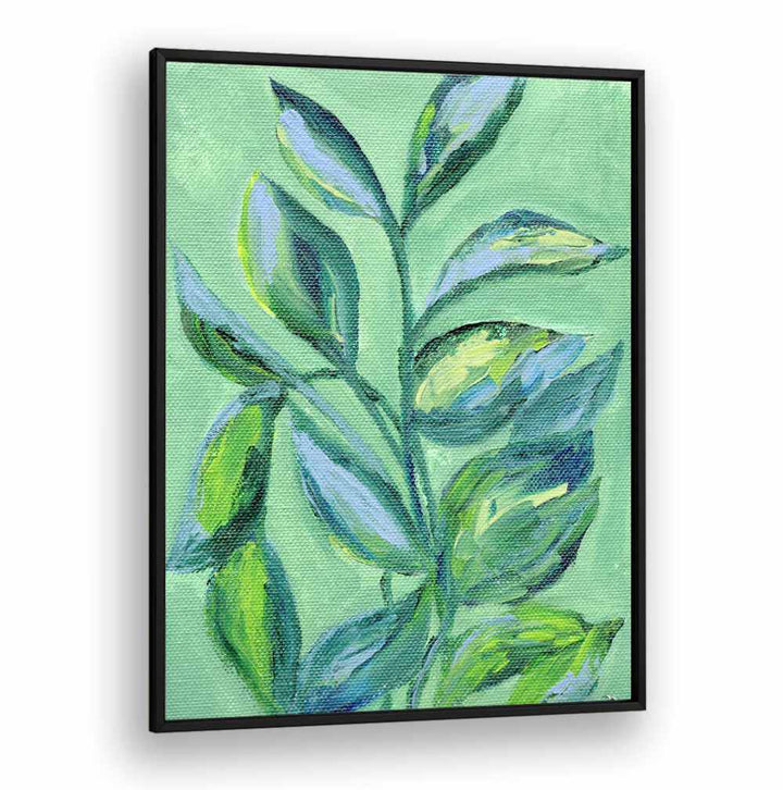 GREEN FOLIAGE , FLORAL FLOWER PAINTINGS
