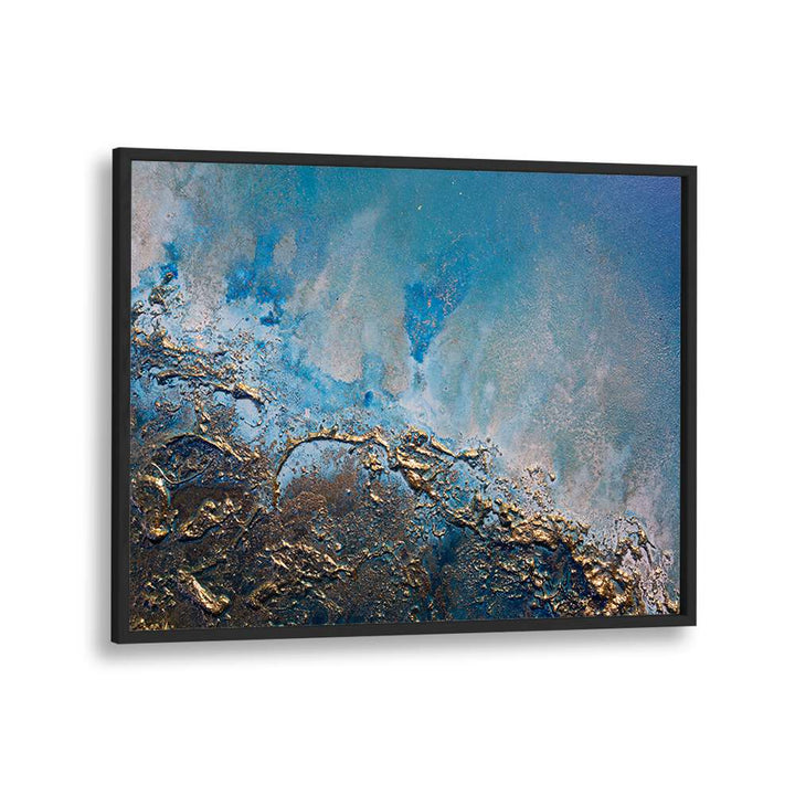 Earth and Sea Tones Abstract Paintings feature vibrant hues and fluid forms, perfect for enhancing any space.