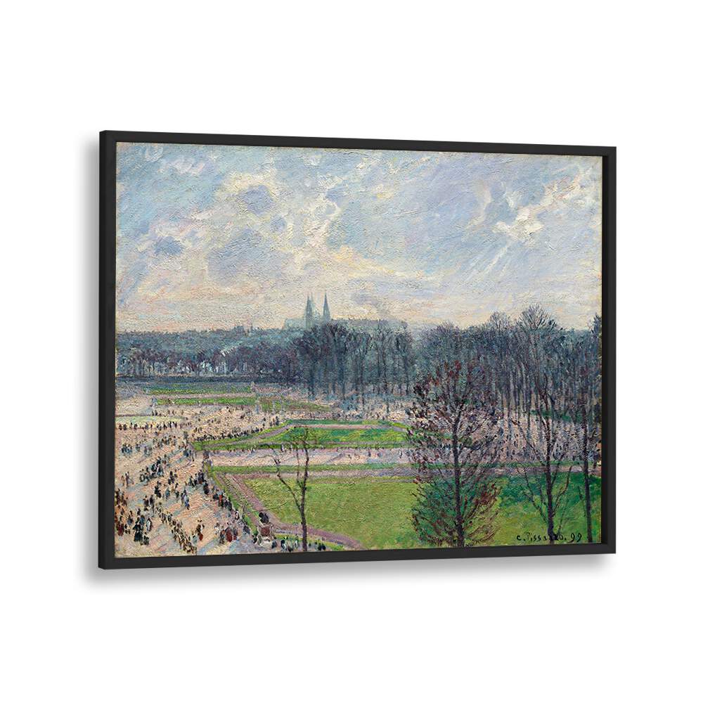 THE GARDEN OF THE TUILERIES ON A WINTER AFTERNOON (1899) , VINTAGE PAINTINGS