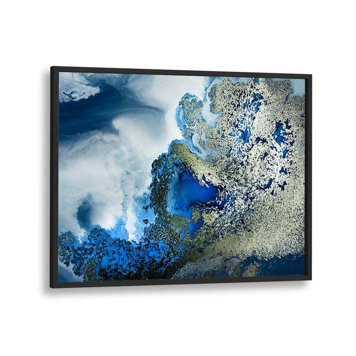 Vibrant BEACH HOUSE ART, ABSTRACT PAINTINGS featuring ocean-inspired colors and textures for a coastal living space.