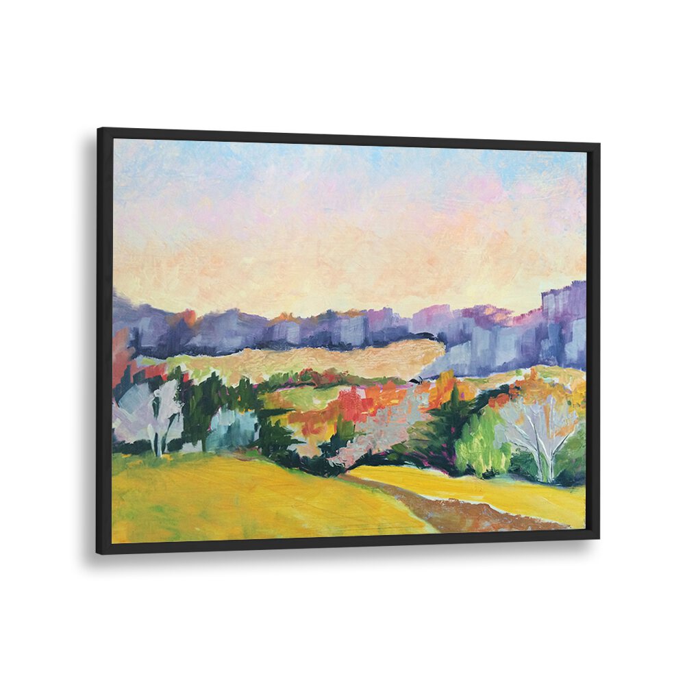 COVERED BRIDGE ROAD , LANDSCAPE PAINTINGS