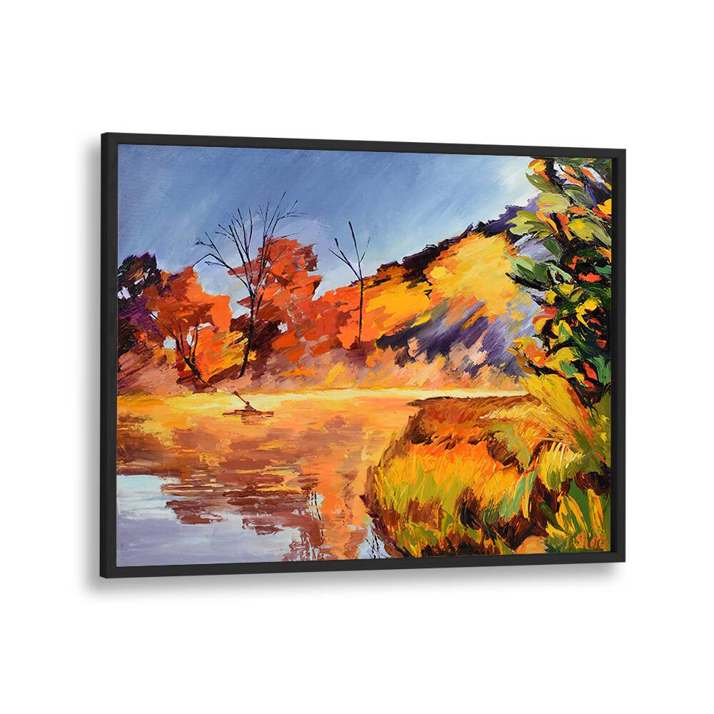 KAYAK AND ORANGE TREES , LANDSCAPE PAINTINGS