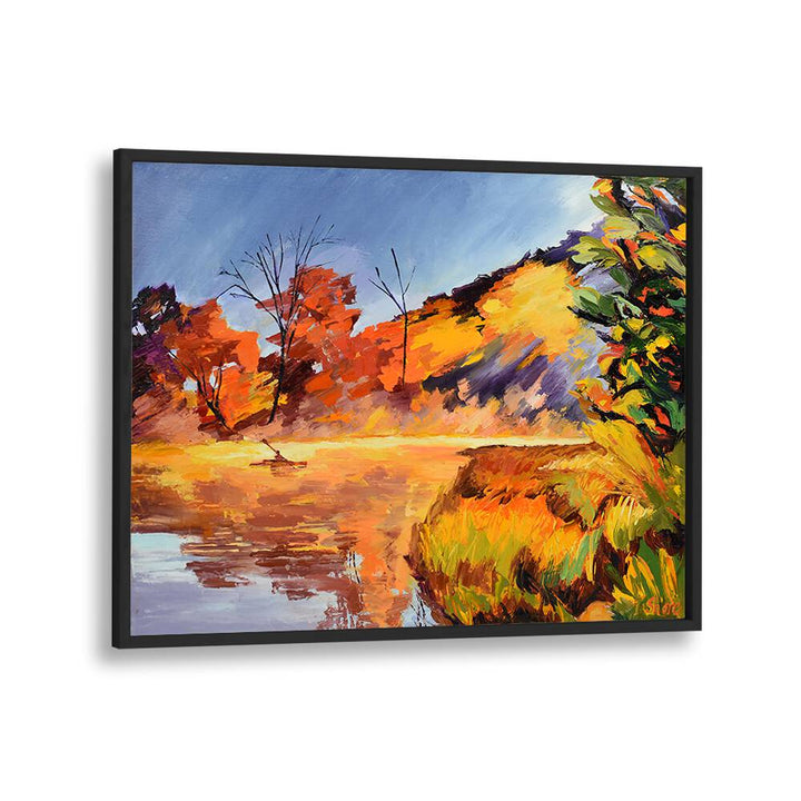 KAYAK AND ORANGE TREES , LANDSCAPE PAINTINGS