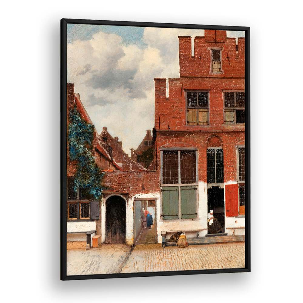 THE LITTLE STREET (CA. 1658) BY JOHANNES VERMEER, VINTAGE PAINTINGS