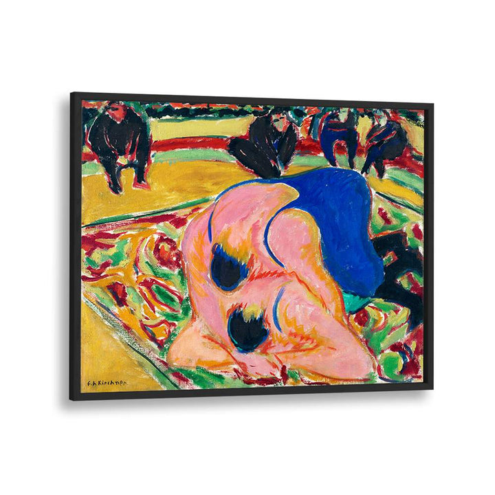 WRESTLERS IN A CIRCUS (1909)  , VINTAGE PAINTINGS