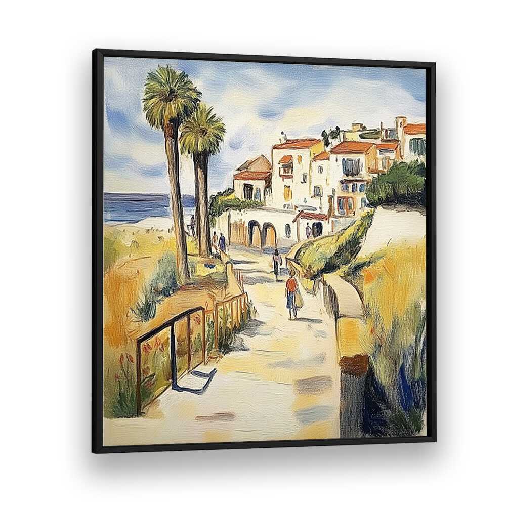 Three Trees by the Sea II showcases serene coastal beauty with graceful trees and vibrant landscape hues.