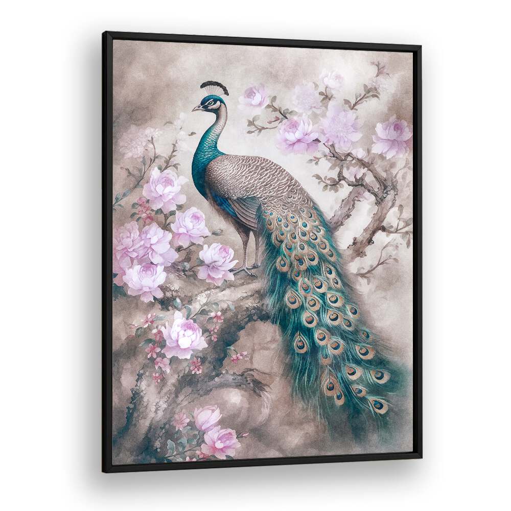 PEACOCKS ROMANCE , ANIMAL PAINTINGS
