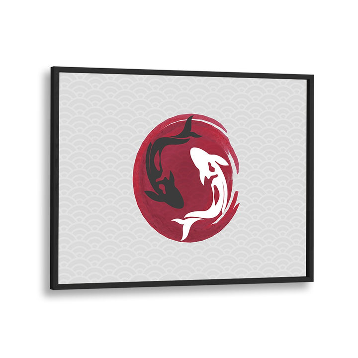 Elegant KOI LOVE II, JAPANESE PAINTINGS features koi fish in a serene design, perfect for enhancing your space's tranquility.