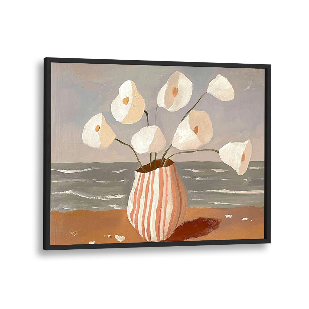 Captivating art piece "BOATS IN THE HARBOR II" showcasing serene harbor beauty, perfect for nautical-themed decor.