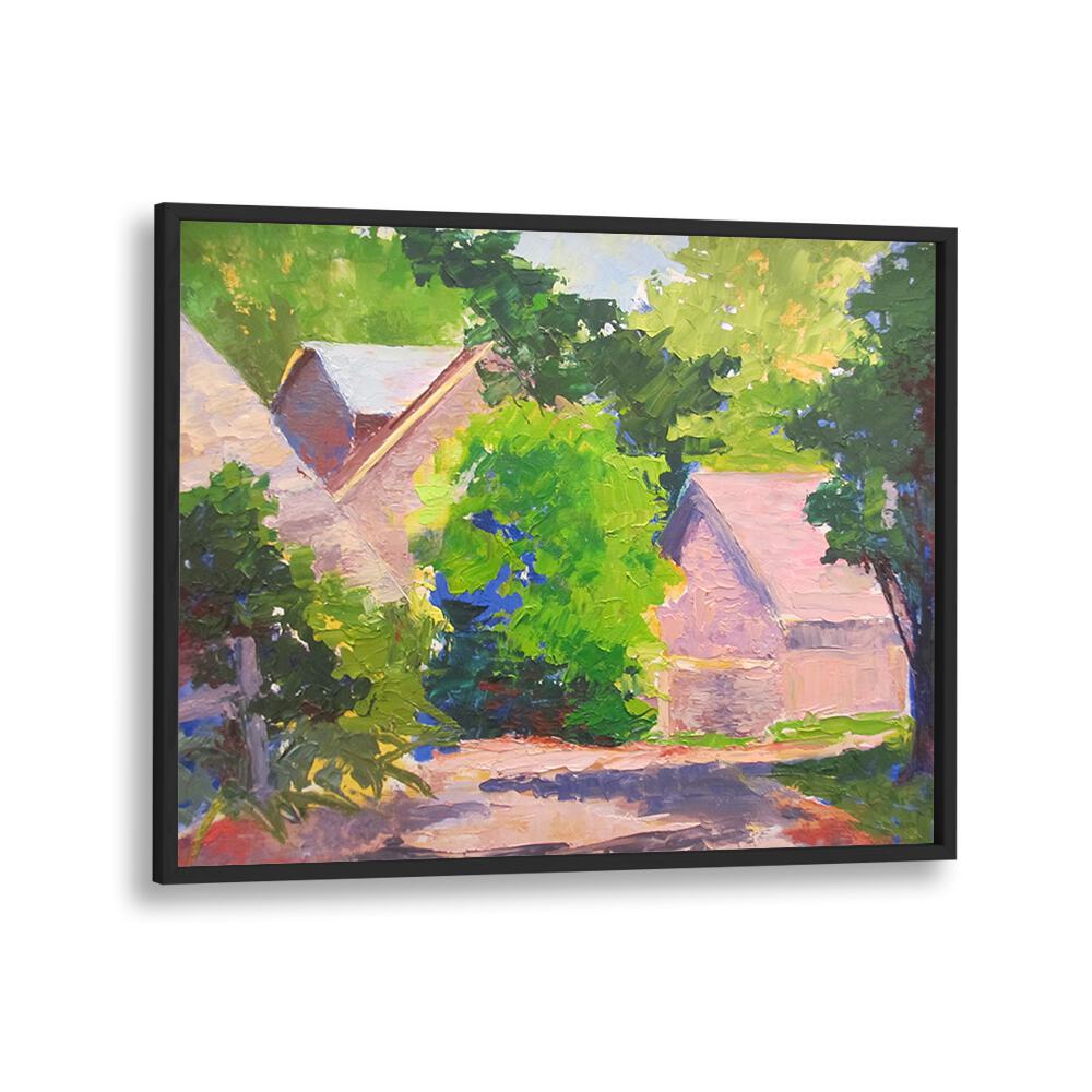 BEND IN THE ROAD , LANDSCAPE PAINTINGS