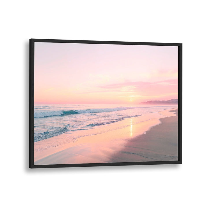 Tranquil SUNSET SERENITY, BEACH PAINTINGS showcase warm hues, perfect for enhancing any peaceful space.